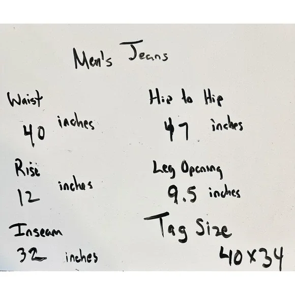 Ariat M4 Low Rise Boot Jeans Mens 40x32 Light Wash Blue Denim Bootcut 10019557